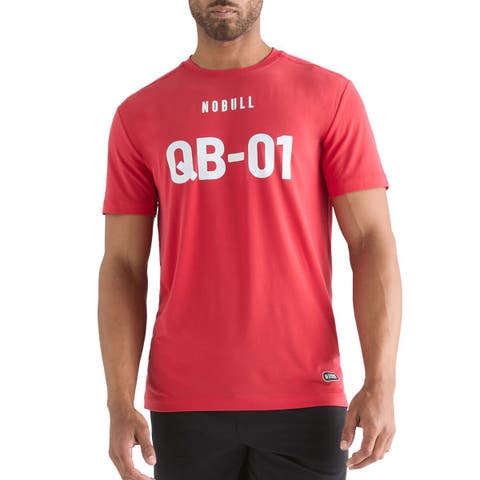 Men's NOBULL Red 2024 NFL Combine QB1 T-Shirt