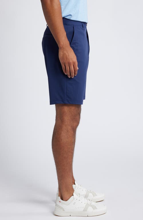 Johnnie-o Fusionn Stretch Nylon Chino Shorts In Navy