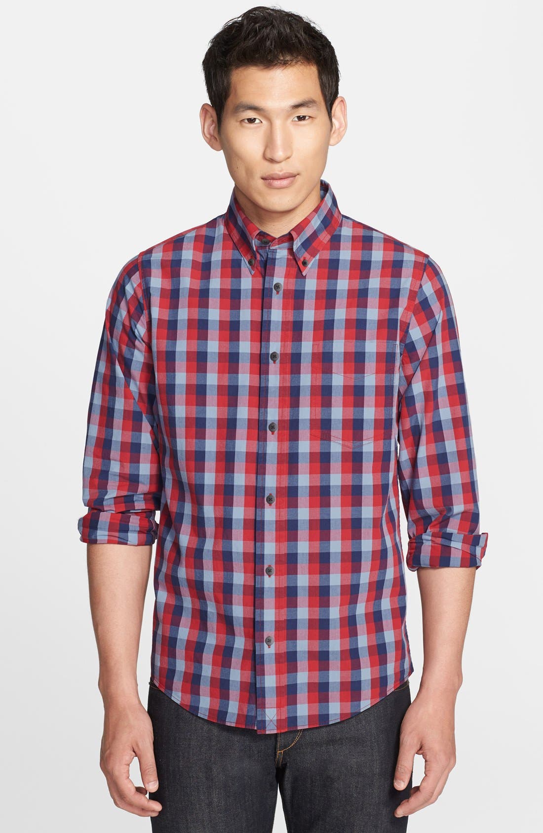 Jack Spade 'Bowen' Trim Fit Check Woven Shirt Nordstrom