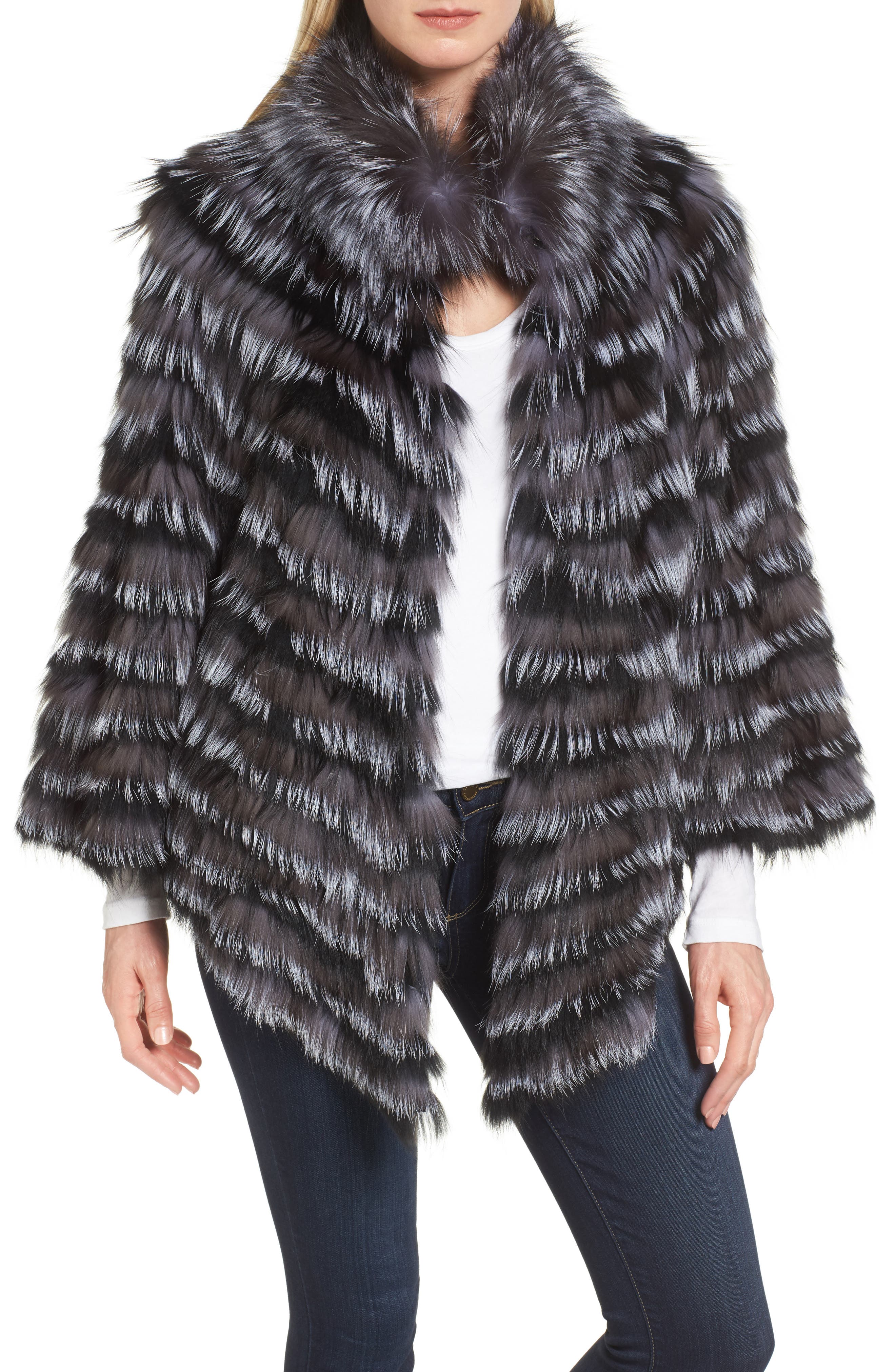 fur shawl nordstrom