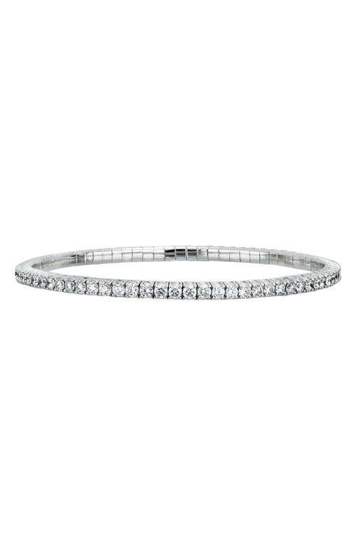 Audrey Trend Diamond Stretch Bracelet in 18K White Gold
