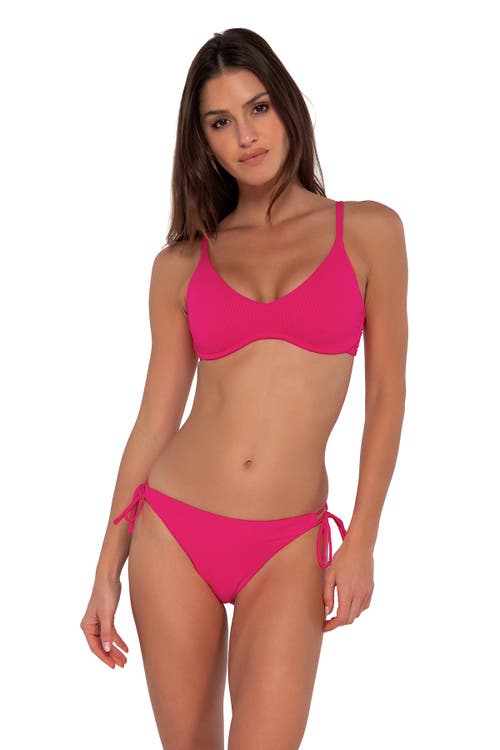 Shop Sunsets Brooke U-wire In Begonia Sandbar Rib