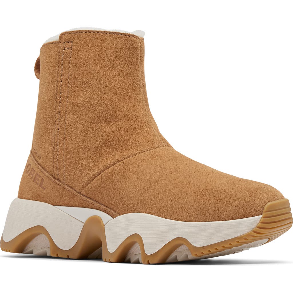 Sorel Kinetic Impact Short Waterproof Boot In Brown