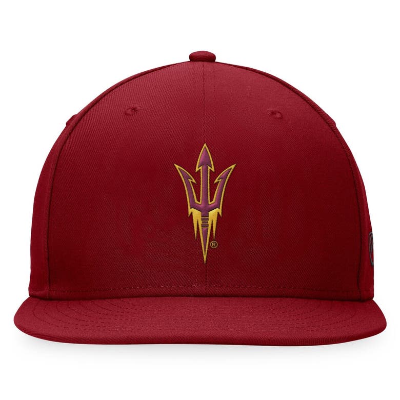 Shop Top Of The World Maroon Arizona State Sun Devils Fitted Hat