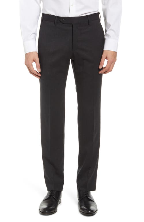 Parker Stretch Wool Trousers in Charcoal
