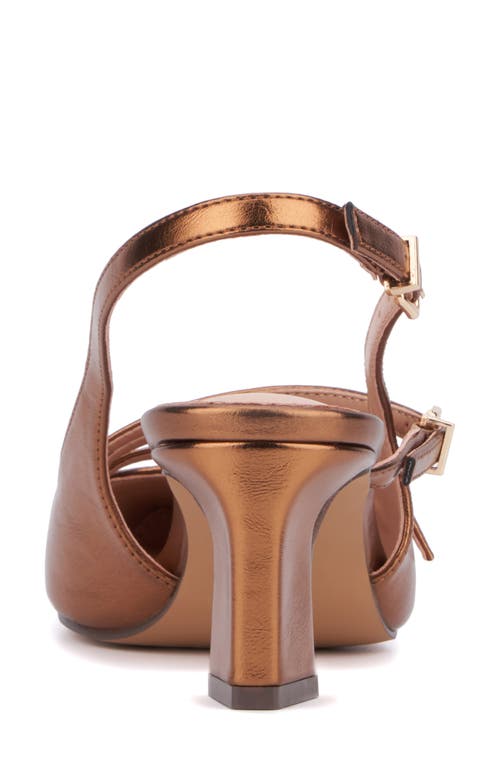 New York And Company Imari Slingback Pump In Bronze