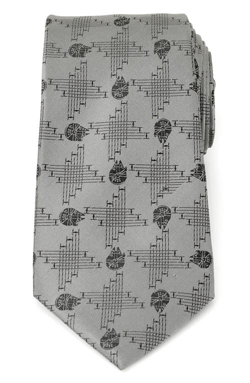 Cufflinks, Inc. x Star Wars Millennium Falcon Silk Blend Tie in Gray at Nordstrom