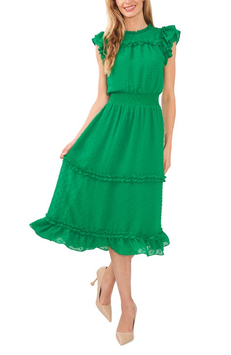 green sleeveless dresses