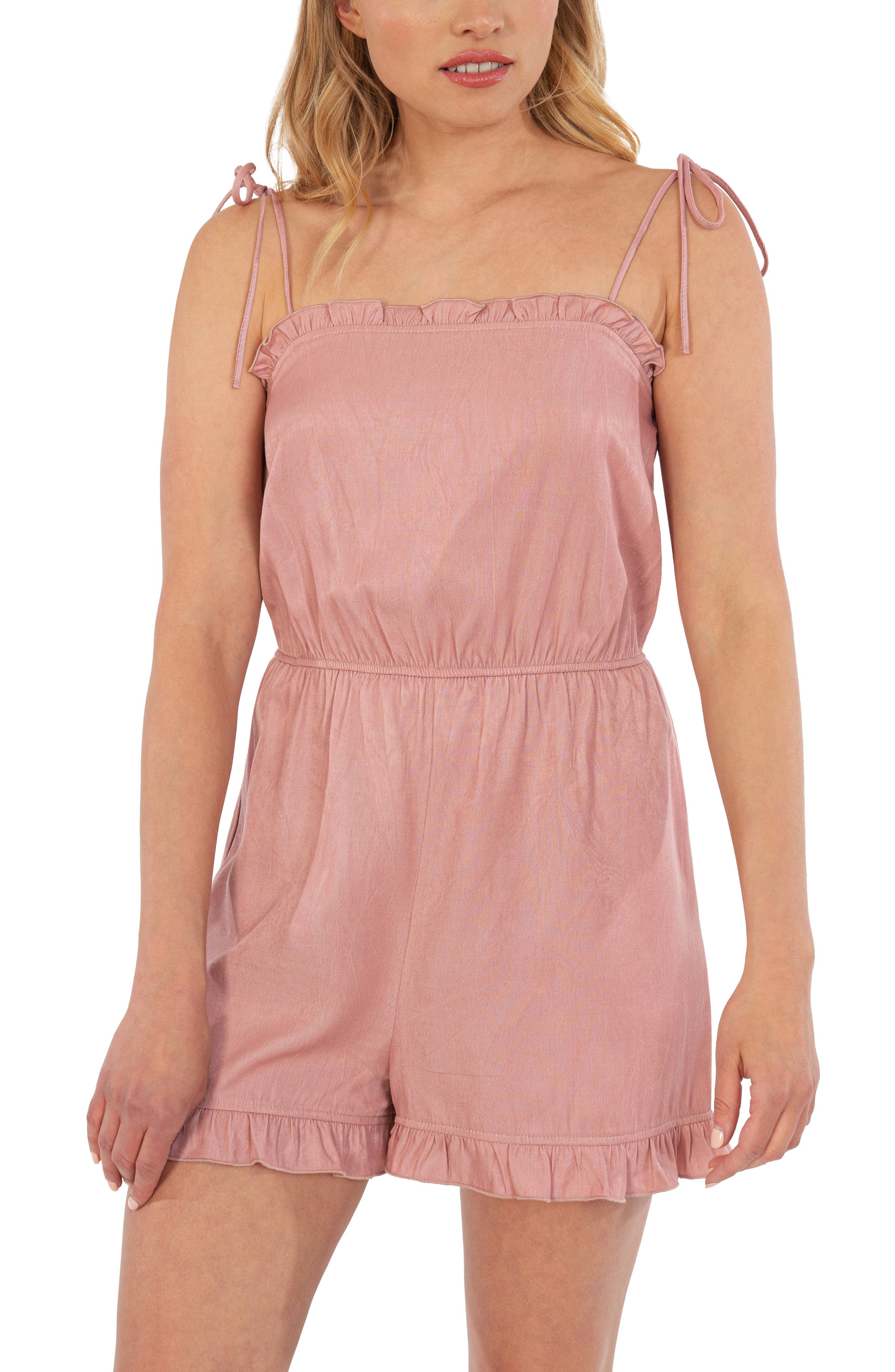 pink long romper