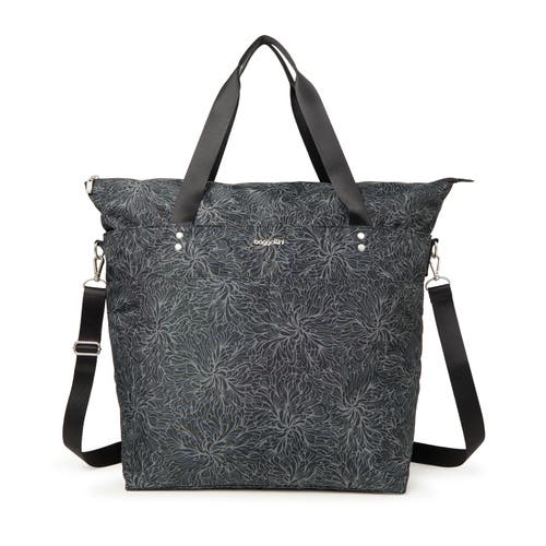 Baggallini Large Carryall Tote In Midnight Blossom