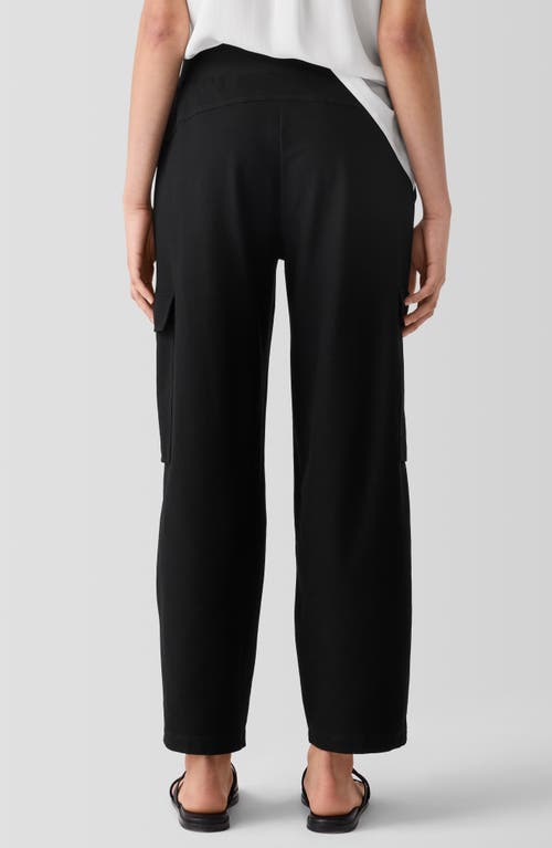 Shop Eileen Fisher Ankle Lantern Cargo Pants In Black