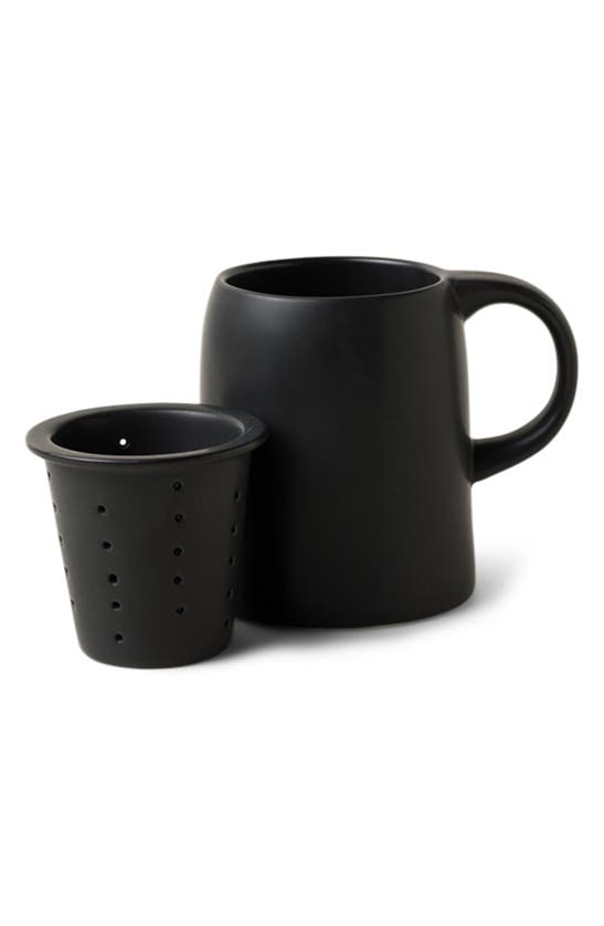 Good Citizen Coffee Co. Ceramic Tea Infuser Mug In Black