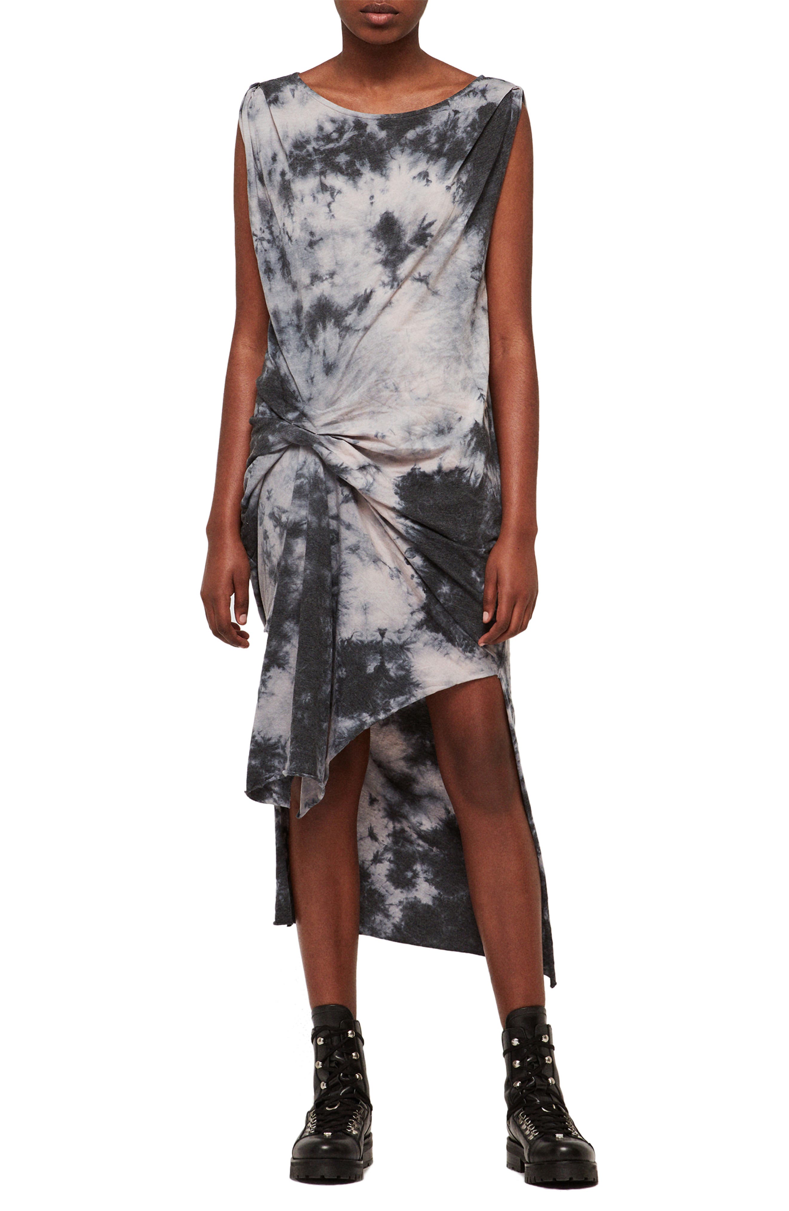 Allsaints Dytie Riviera Dress, Grey