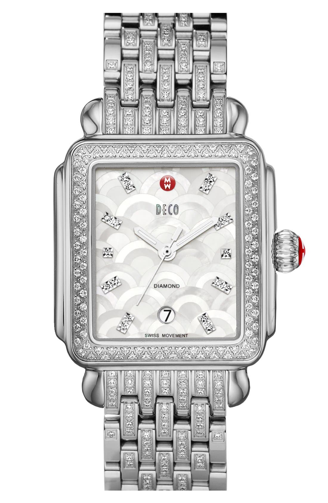 michele deco diamond watch band