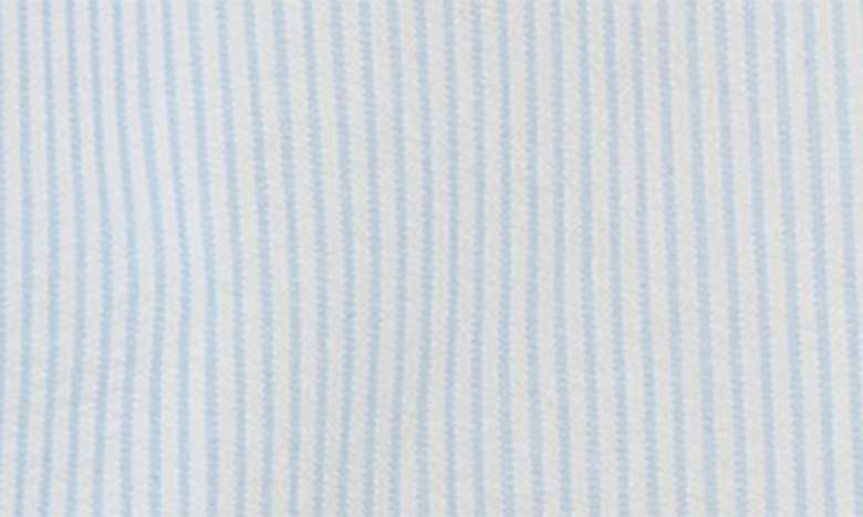 Shop Kenzo Kids' Stripe Seersucker Blazer In Blue/ Ivory Stripe
