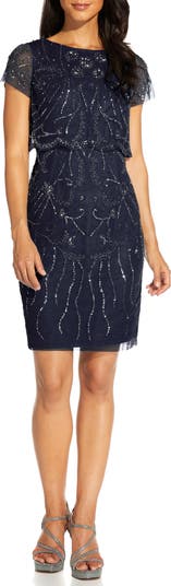 Adrianna Papell Beaded Cocktail Dress | Nordstrom