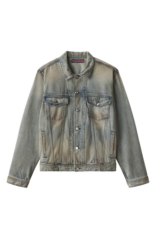 Shop Vayder Oversize Denim Trucker Jacket In Vega