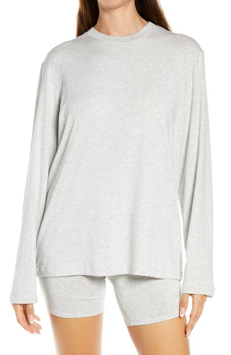 SKIMS Cotton Rib T-Shirt in Light Heather Grey at Nordstrom, Size Xx-Small  - Yahoo Shopping