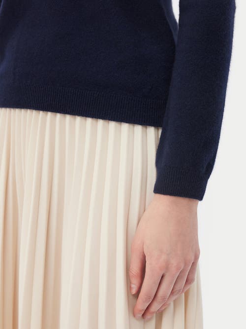 Gobi Cashmere Classic Turtle Neck In Navy