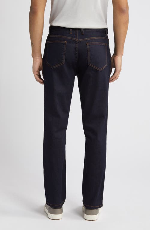 Shop Johnston & Murphy Straight Leg Jeans In Dark Wash