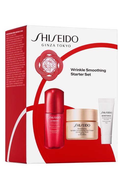 Shiseido Wrinkle Smoothing Starter Set $93 Value In No Color