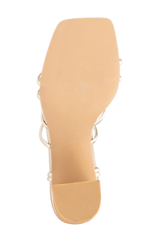 Shop New York And Company Bailey Heeled Sandal In Gold