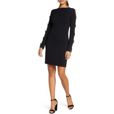 Lilly Pulitzer Edina Long Sleeve Sweater Dress, Black