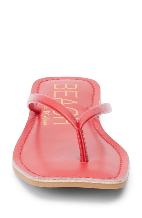 Beach By Matisse Bungalow Flip Flop In Red
