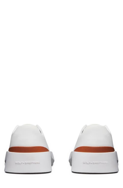 Shop Wolf & Shepherd Cruse Low Top Sneaker In White/brilliant White