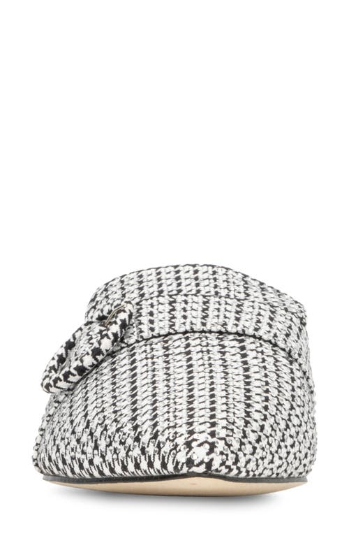 New York And Company Olga Houndstooth Mule In Black/white