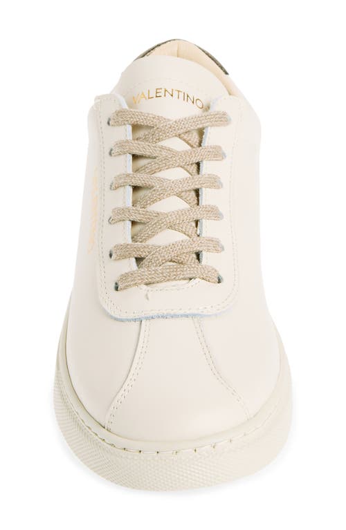 Valentino By Mario Valentino Sandy Low Top Sneaker In Cream