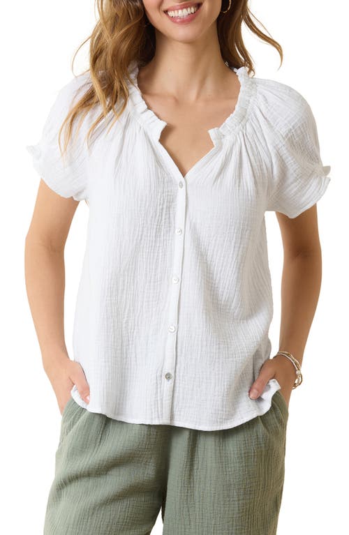 Tommy Bahama Coral Isle Cotton Button-Up Top at Nordstrom,