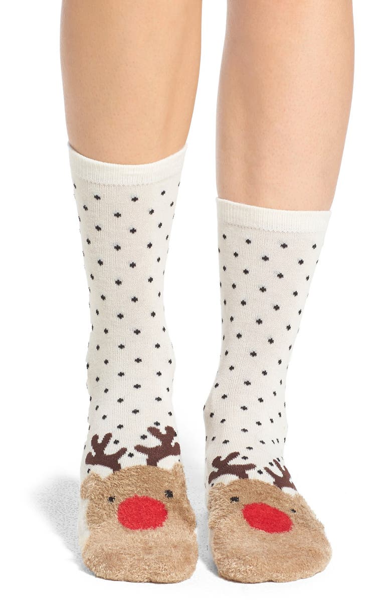 Topshop 'Fluffy Reindeer' Socks | Nordstrom