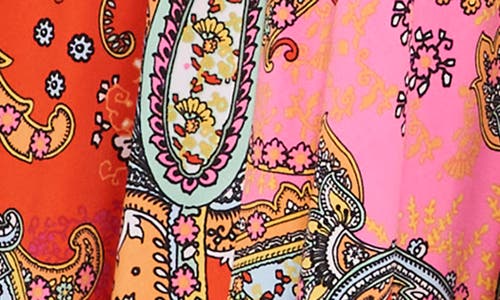 CHAUS CHAUS PAISLEY PRINT MIDI DRESS