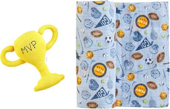 Sports Swaddle and Rattle main image 0
