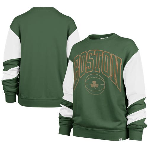 Women's '47 Green Boston Celtics 2023/24 City Edition Nova Crew Sweatshirt