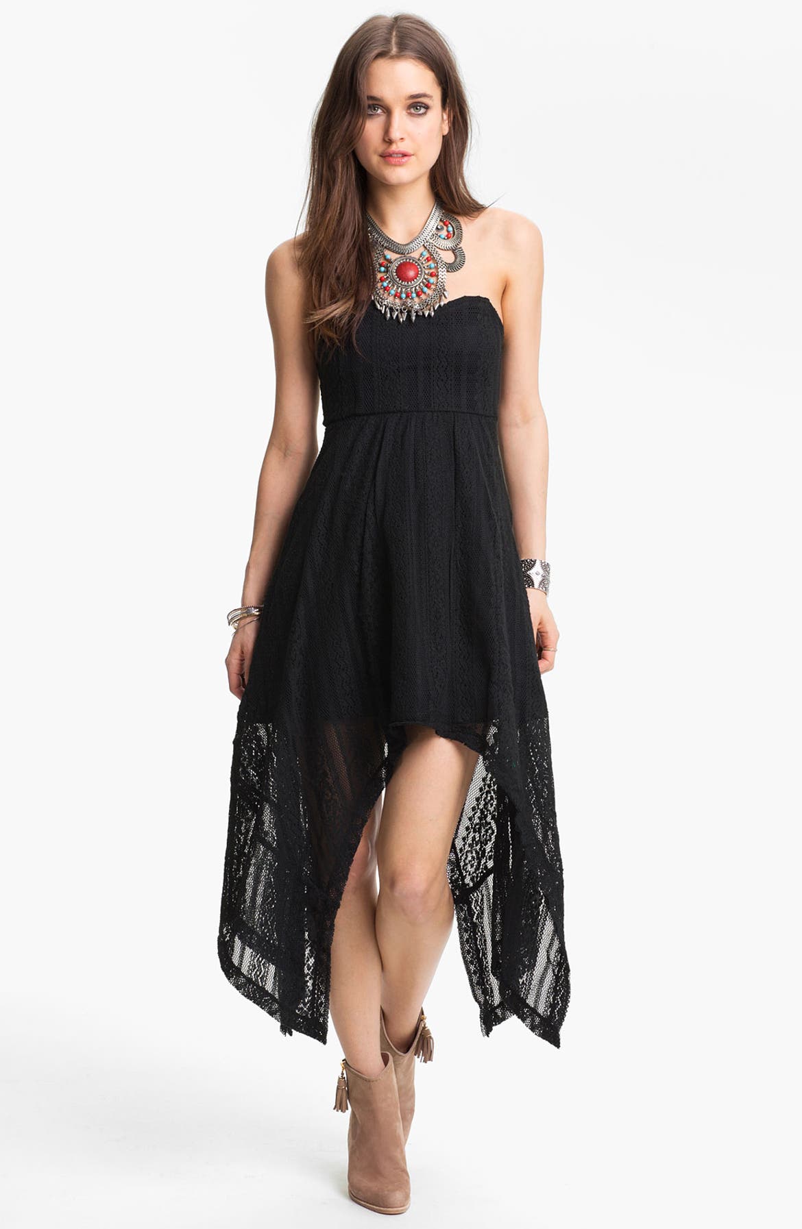 Free People Lace Handkerchief Hem Dress Nordstrom