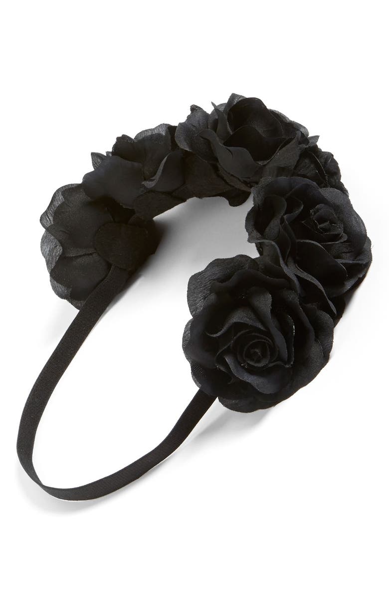 BP. 'Large Rose' Elastic Headband (Juniors) | Nordstrom