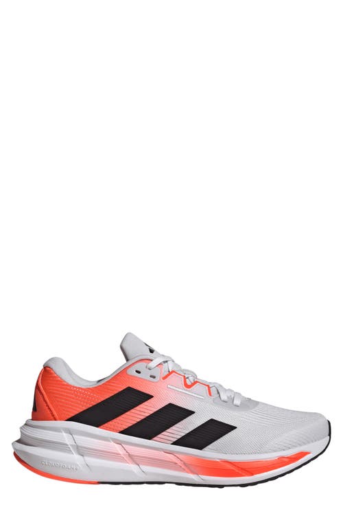 Adidas Originals Adidas Questar 3 Running Shoe In Grey/black/solar Red