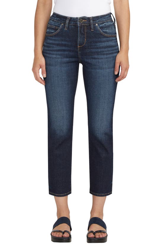 Shop Jag Jeans Jag Ruby Mid Rise Crop Straight Leg Jeans In Canyon Blue