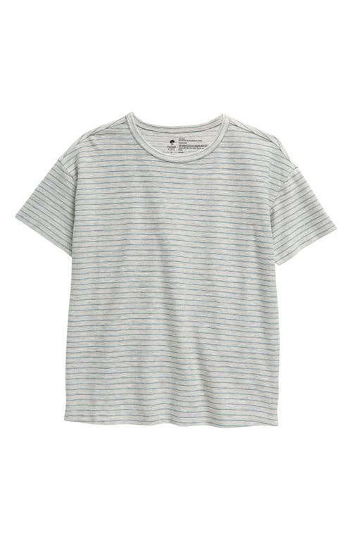 Shop Tucker + Tate Kids' Stripe Jacquard T-shirt In Grey Heather- Blue Sly Stripe