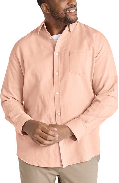 Johnny Bigg Anders Linen Blend Button-Up Shirt Dusk at Nordstrom,