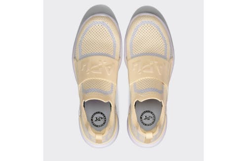 Shop Apl Athletic Propulsion Labs Techloom Bliss Slip-ons In Vanilla/fresh Air/white