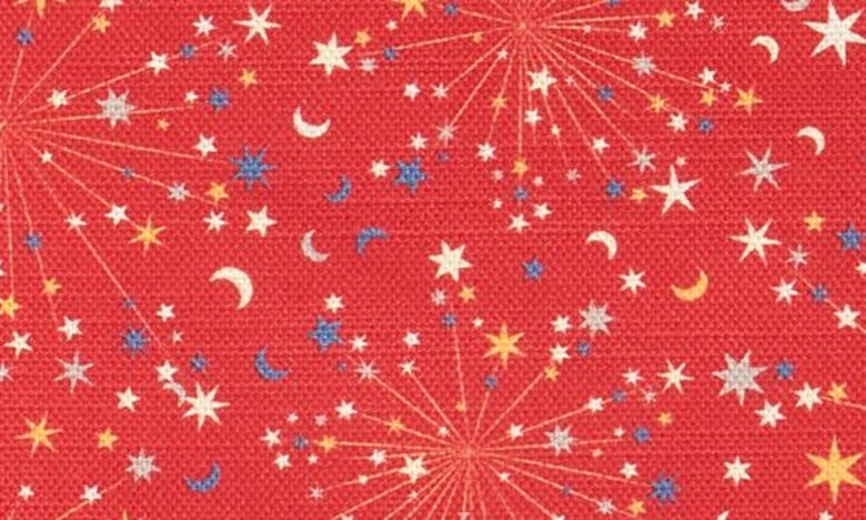 Shop Liberty London Helens Star Tea Towel In Red