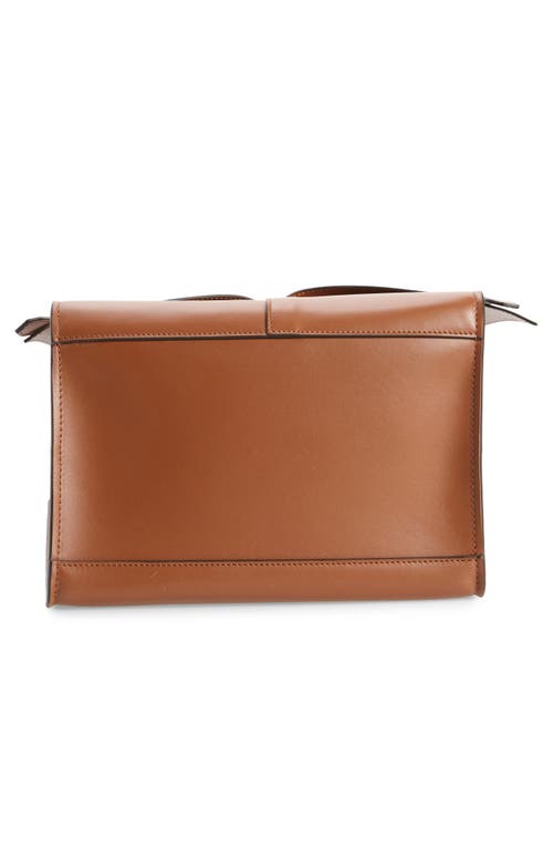 Shop Coperni Small Cabas Belted Shoulder Bag In Brown Camel