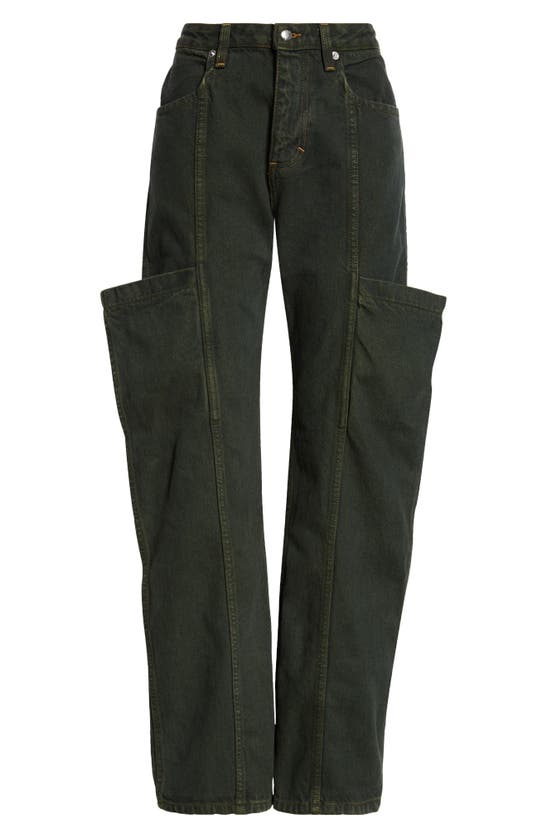 Eckhaus Latta Straight Leg Pocket Jeans In Pine