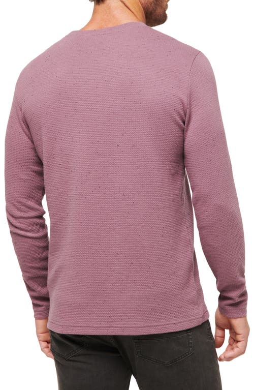 Travismathew Cloud Waffle Crewneck Tee In Flint