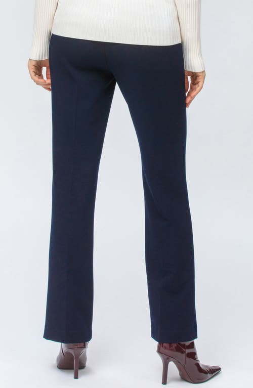 Pietro Brunelli Noah Adjustable Waist Straight Leg Maternity Pants In Navy