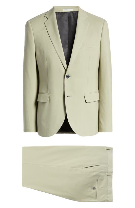 Nordstrom Rack Extra Trim Fit Suit In Green Desert