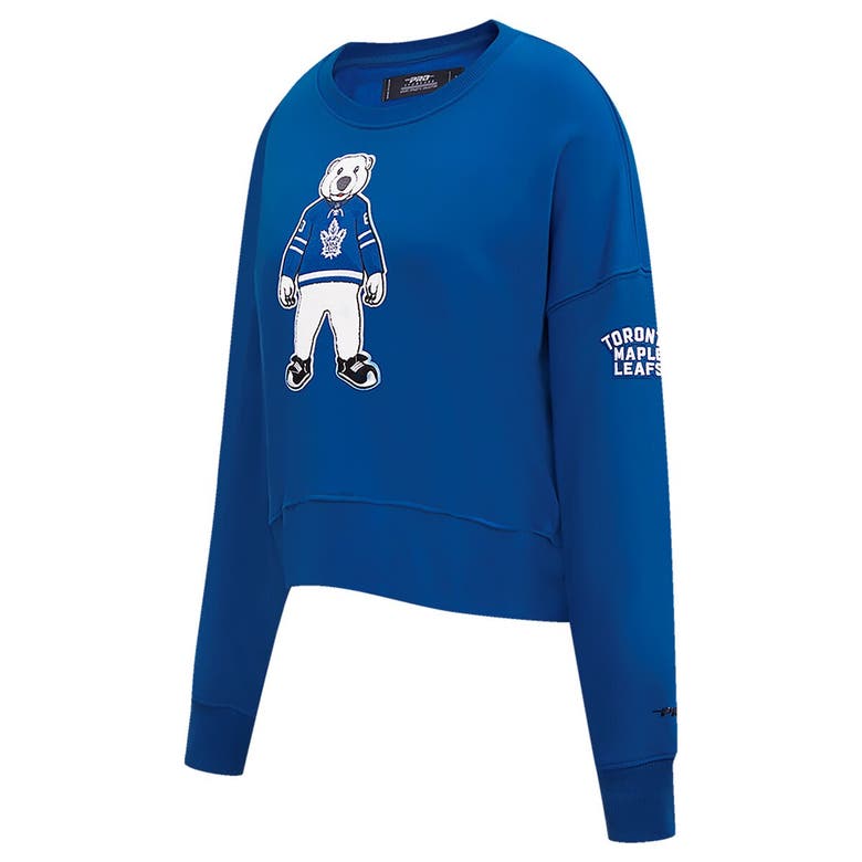 Shop Pro Standard Blue Toronto Maple Leafs Mascot Crewneck Pullover Sweatshirt